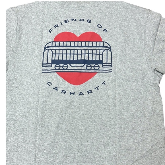 Carhartt Men's 105094 Loose Fit Short-Sleeve Pocket FOC Graphic Shirt - L Tall - Picture 3 of 3